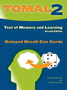 TOMAL-2 Virtual Delayed Recall Cue Cards